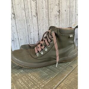 Keds Women's Scout Boot II Water Resistant Olive Canvas Boots WF63369 size‎ 9.5